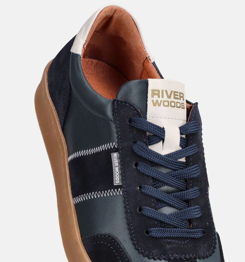 River Woods Daan Donkerblauwe Veterschoenen voor heren (373392) - geschikt voor steunzolen