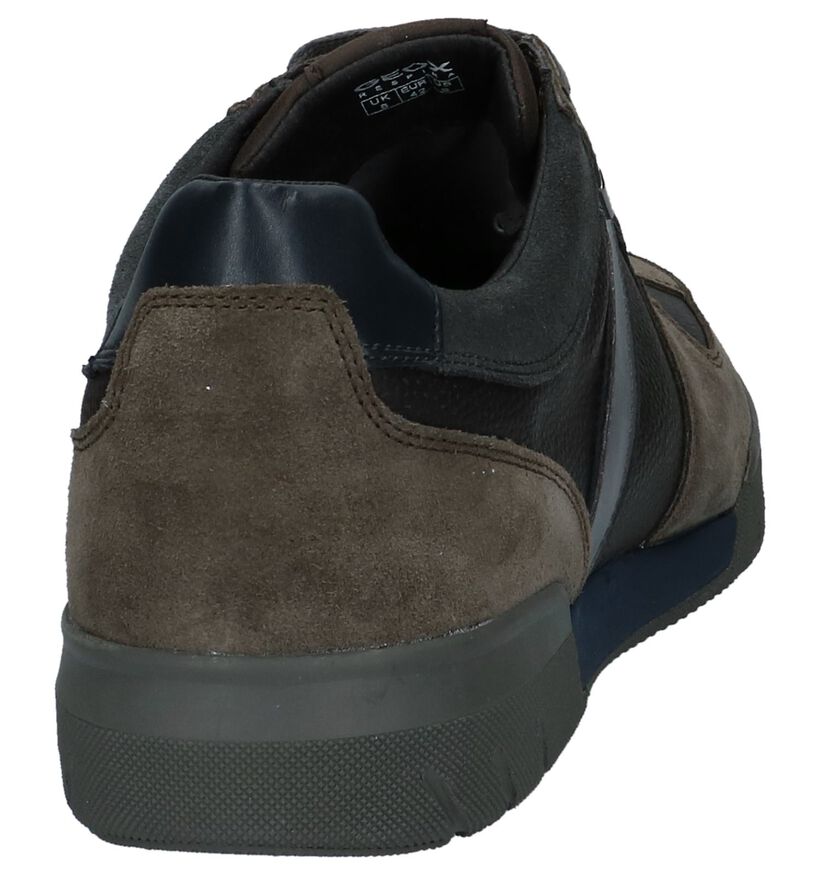 Casual Schoenen Taupe Geox Redward in leer (223754)