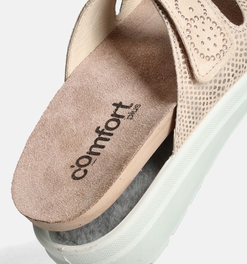 Comfort Plus Slippers op sleehak Goud voor dames (357735)