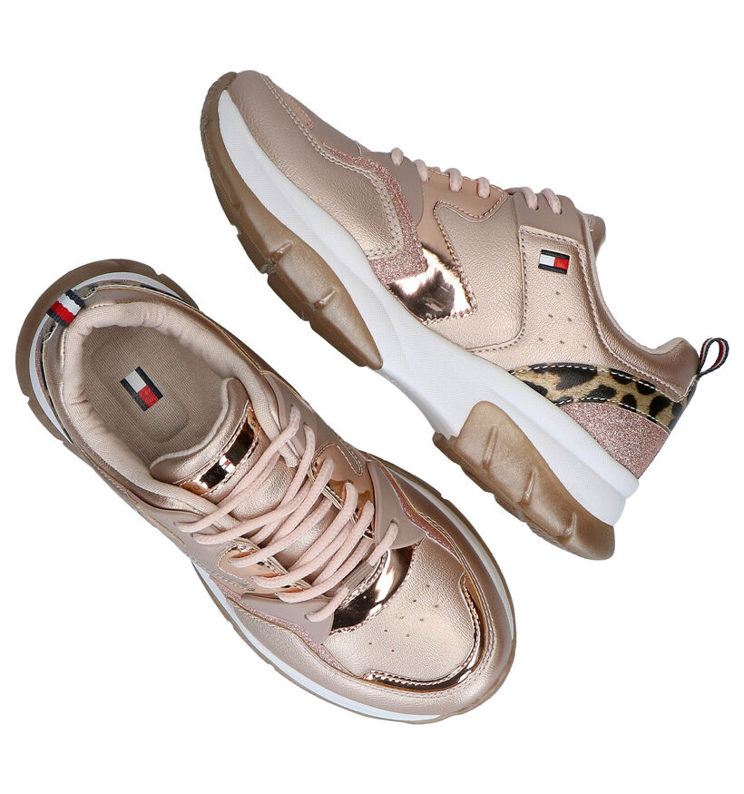 Tommy Hilfiger Rose Golden Sneakers in kunstleer (279912)