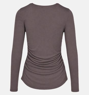 Vila T-shirts Zwart/Bruin/Groen