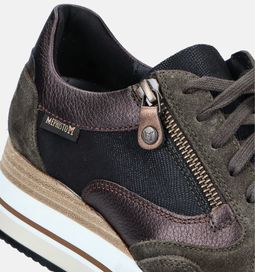 Mephisto Olimpia Kaki Sneakers voor dames (346082) - geschikt voor steunzolen