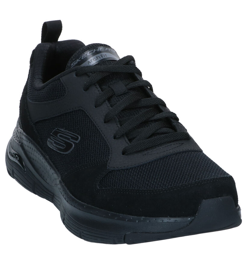 Skechers Arch Fit Baskets en Noir en textile (295639)