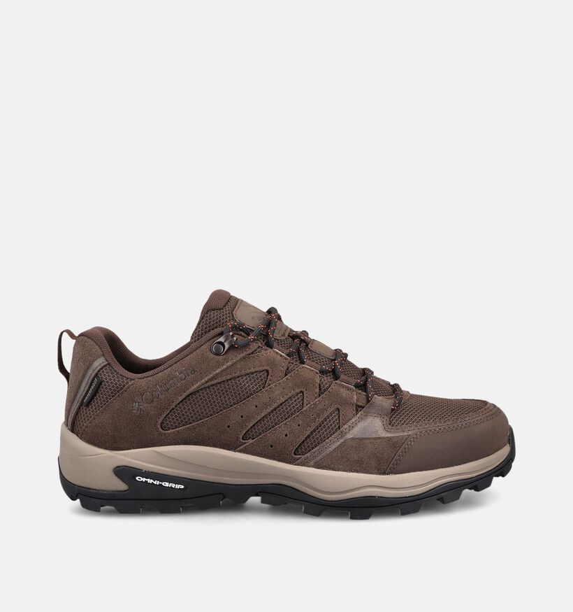 Columbia Redmond IV Low Waterproof Chaussures de randonn&eacute;e en Brun pour hommes (378176) - pour semelles orthop&eacute;diques