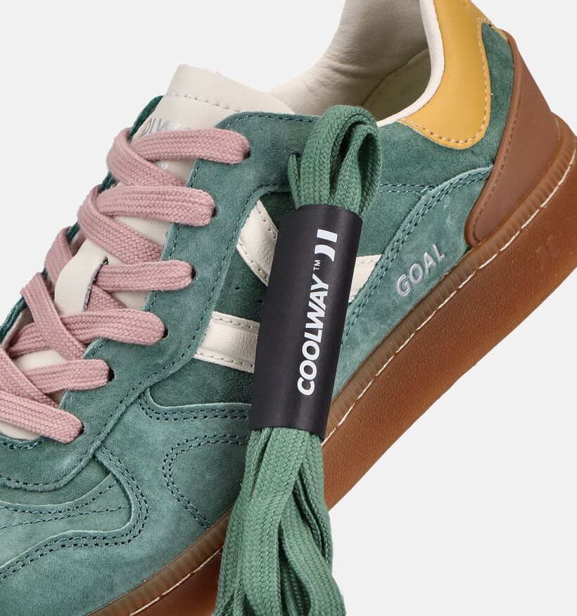 Coolway Goal Baskets en Vert pour femmes (372042) - pour semelles orthop&eacute;diques