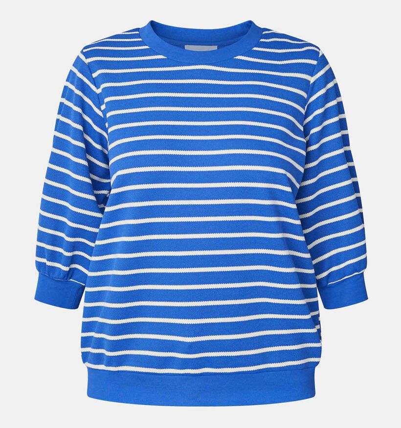 SISTERS POINT Eliso Pull rayé en Bleu pour femmes (363311)