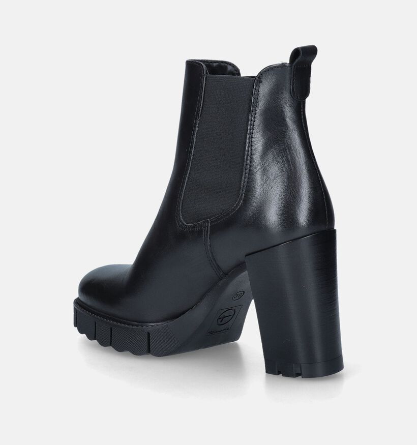 Tamaris Bottillons avec talon haut en Noir pour femmes (346680)