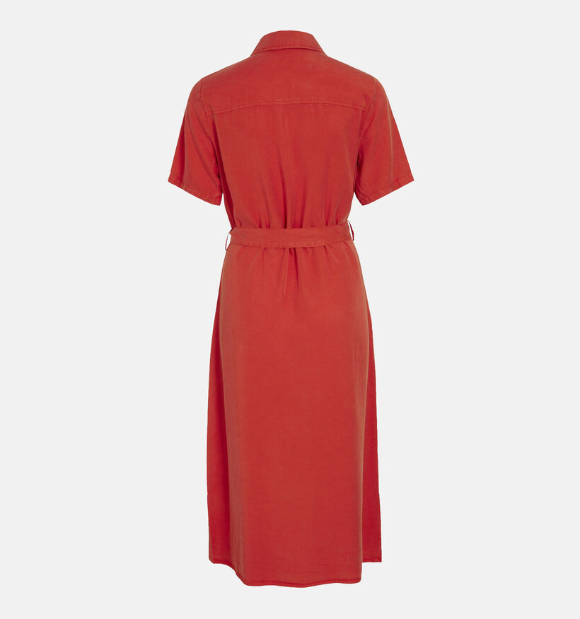 Vila Listi Robe chemise en Rouge pour femmes (353049)