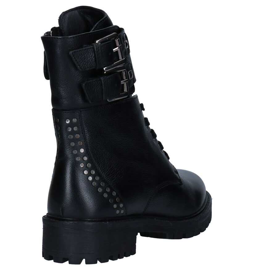 Geox Hoara Zwarte Boots in leer (278870)
