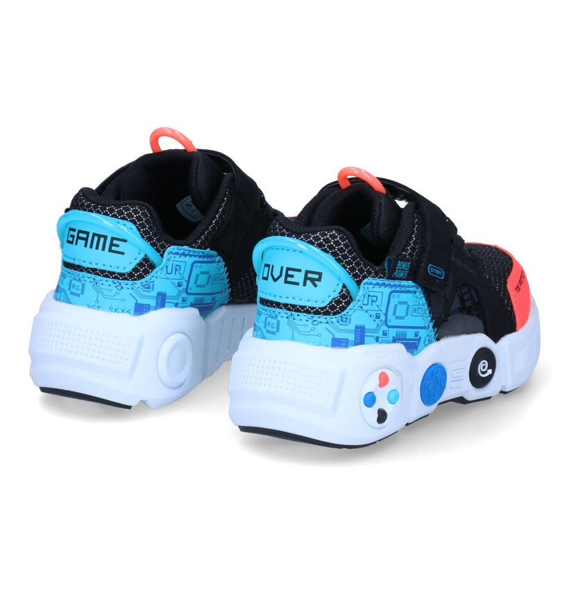 Skechers Gametronix Zwarte Sneakers voor jongens (302929)