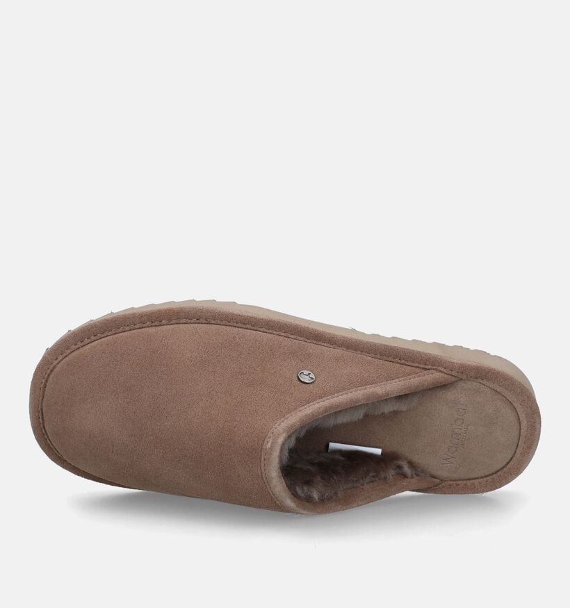 Warmbat Gibson Cognac Wollen Pantoffels voor heren (330222)