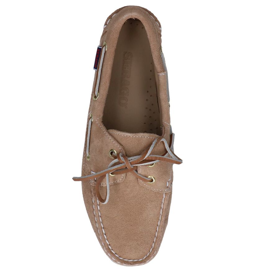 Beige Bootschoenen Sebago Dockside in daim (243637)