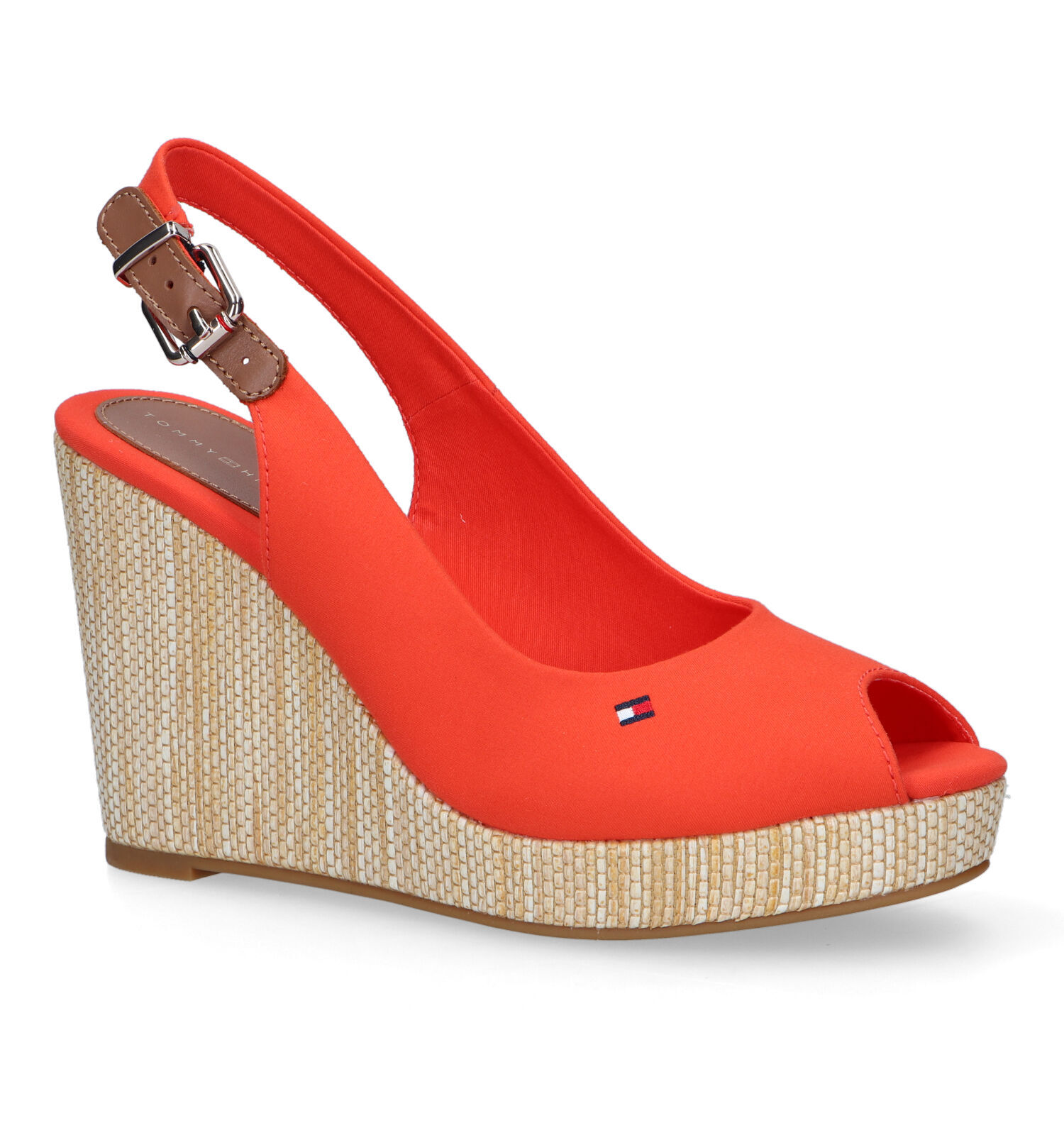 Tommy Hilfiger Iconic Sandales avec talon compens en Orange