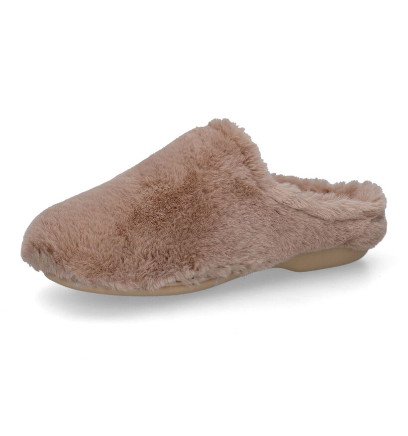 Scapa Pantoufles ouvertes en Taupe pour femmes (317044)