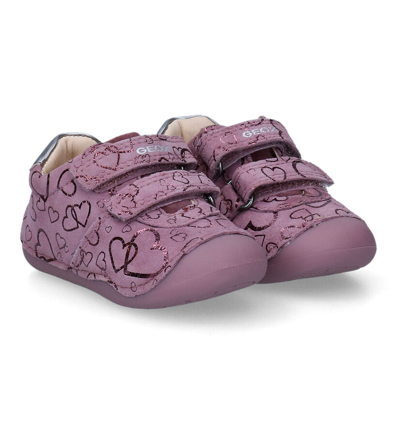 Geox Tutim Chausures pour bébé en Rose pour filles (317610) - pour semelles orthopédiques