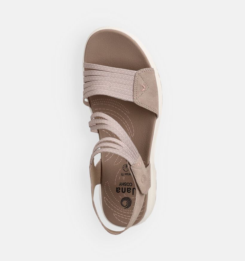 Jana Taupe Sandalen voor dames (371800)