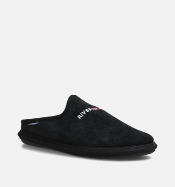 River Woods Pantoffels Zwart/Bruin