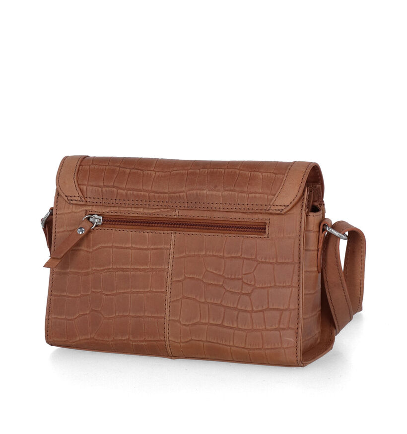 Burkely Icon Ivy Cognac Crossbody Tas in leer (307978)