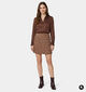 The Korner Bruine Geruite Mini-Rok voor dames (382188)