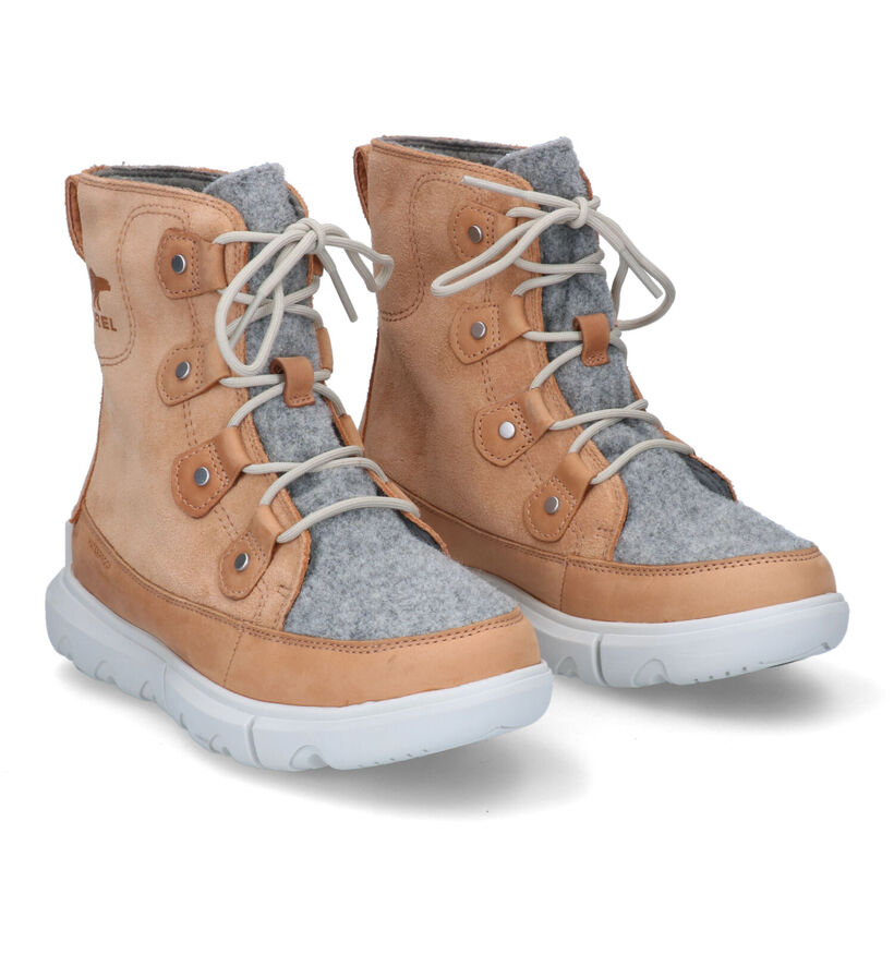 Sorel Explorer II Bottes de neige en Cognac en textile (294162)