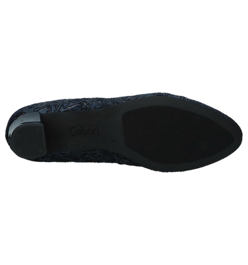 Gabor Best Fitting Escarpins classique en Bleu foncé en nubuck (231106)