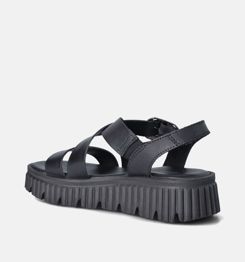 Tamaris Sandales à plateforme en Noir pour femmes (354404)
