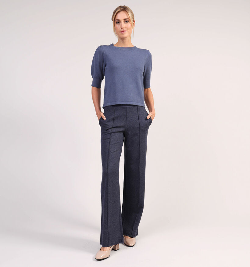 Vila Blauwe Trui Halflange Mouwen voor dames (361594)