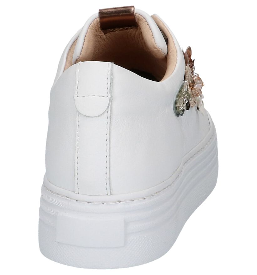 Witte Lage Geklede Sneakers met Bloemen Hampton Bays, , pdp