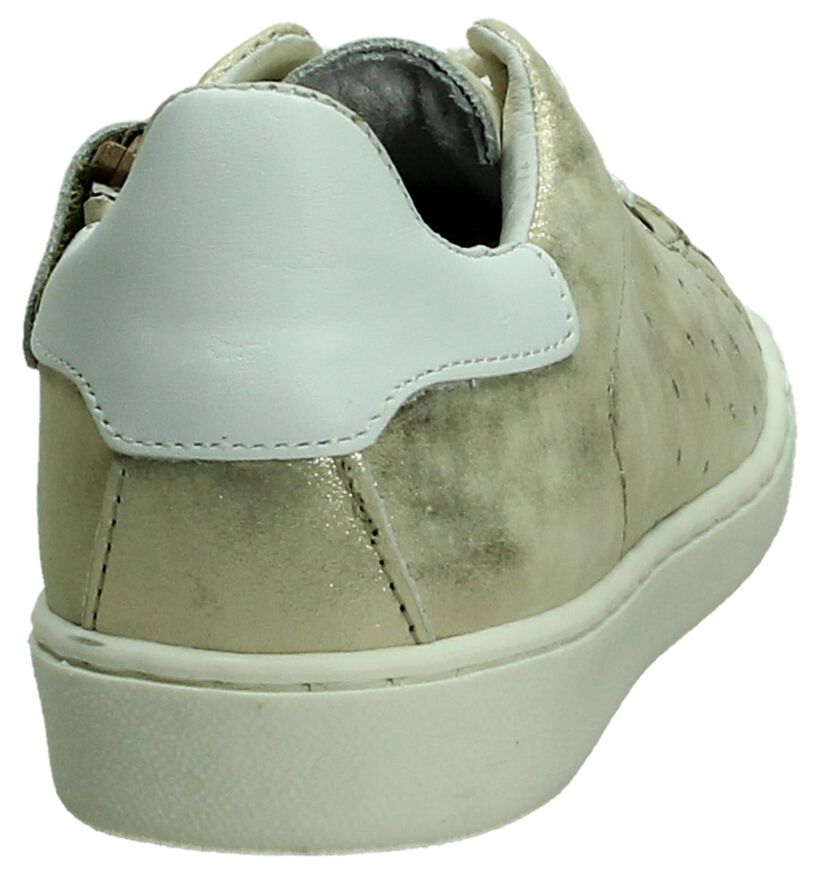 Zilveren Sneaker Hampton Bays in leer (189348)
