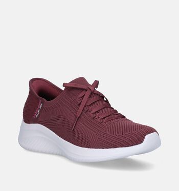 Skechers Hands Free Slip-ins Low Sneakers Bordeaux/Groen