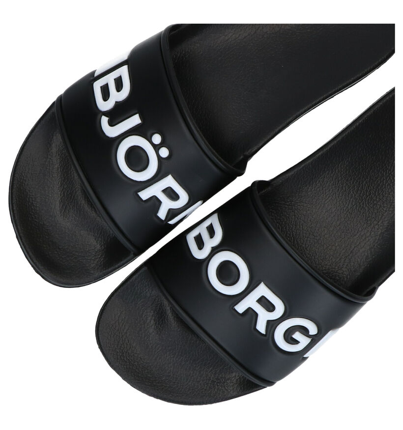 Björn Borg Harper II Claquettes de piscine en Noir en synthétique (305421)