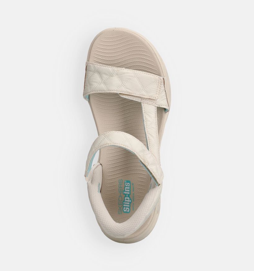 Skechers Go Walk Glide-Step Witte Sandalen voor dames (371247)