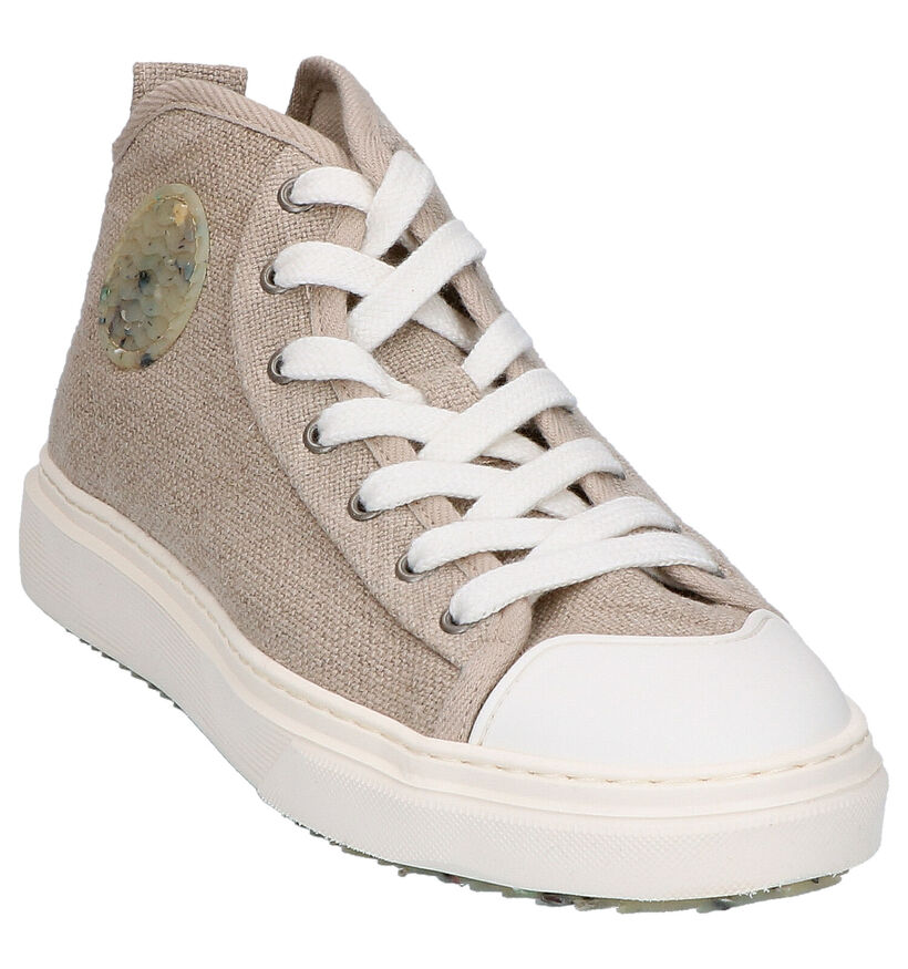 ZOURI Esox Beige Sneakers in stof (275203)