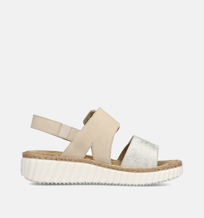 Rieker Sandales compensées en Beige pour femmes (354960)