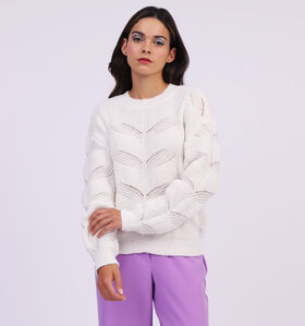 Pieces Cornelia Pull en Blanc (318296)