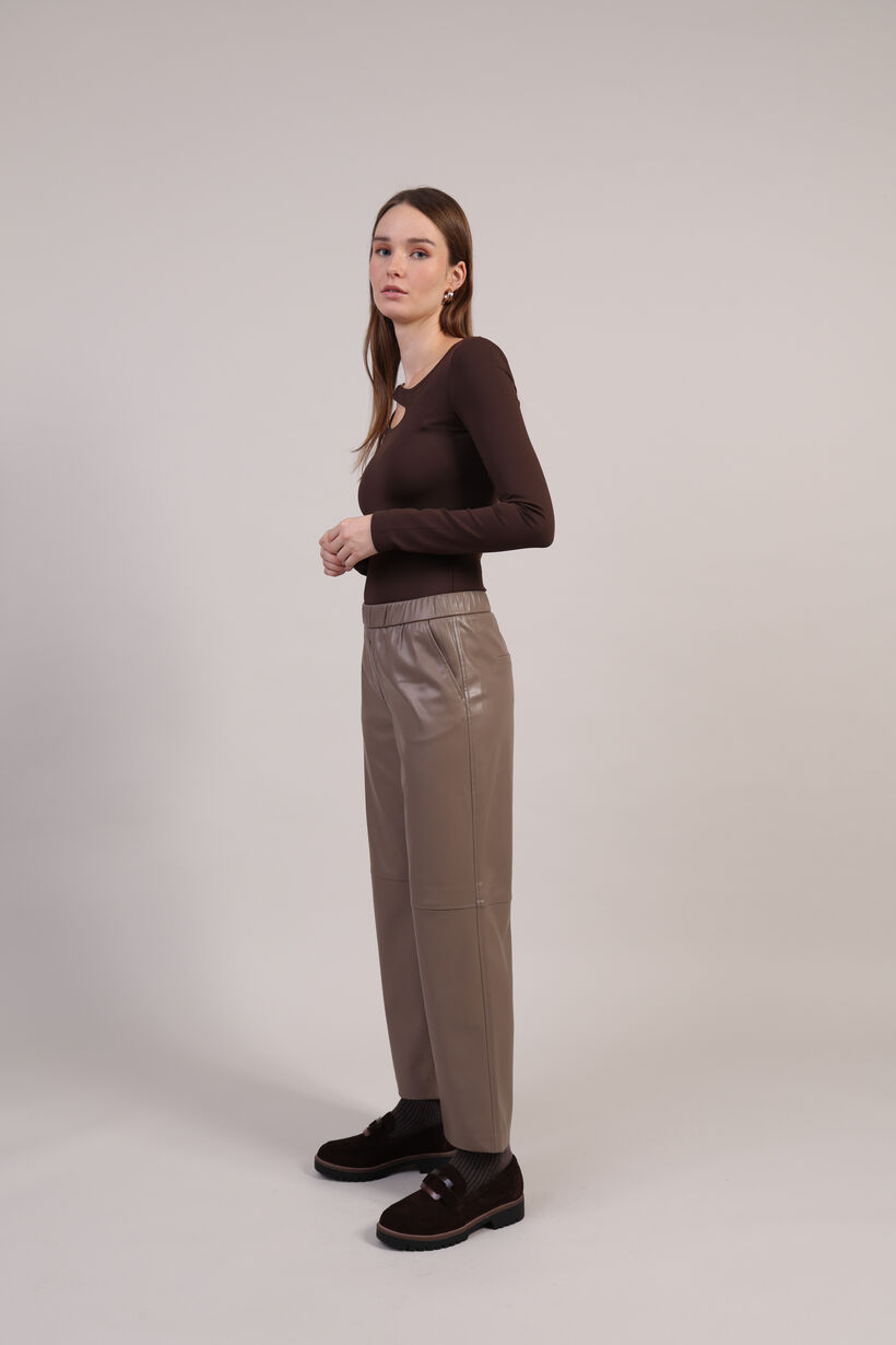 comma Bruine Geklede Broek voor dames (364453)