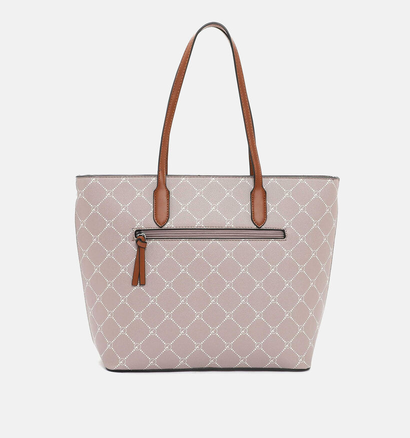 Tamaris Anastasia Classic Taupe Shopper met rits voor dames (338735)