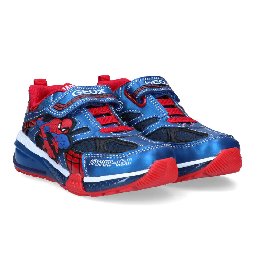 Geox Bayonyc Baskets Spiderman en Bleu pour garçons (320628)