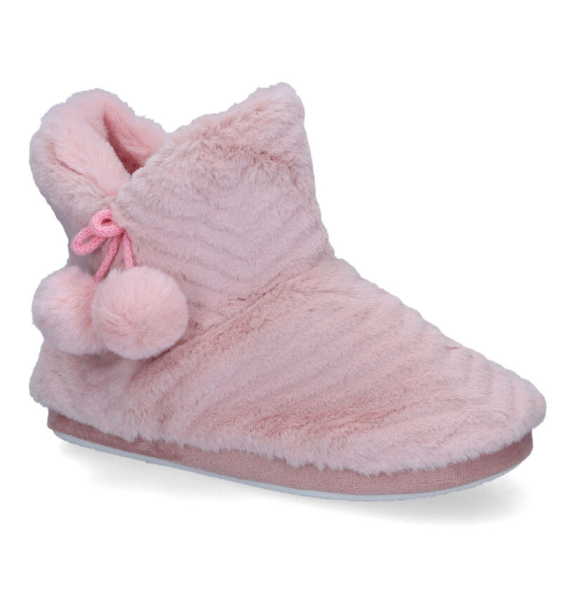 Torfs Home Pantoufles fermées en Rose pour femmes (315859)