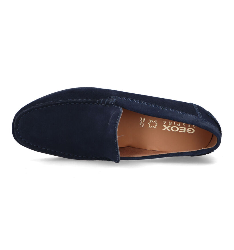 Geox Siron Mocassins en Bleu en daim (326726)