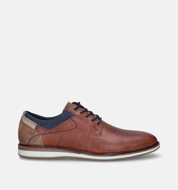 Geklede schoenen cognac