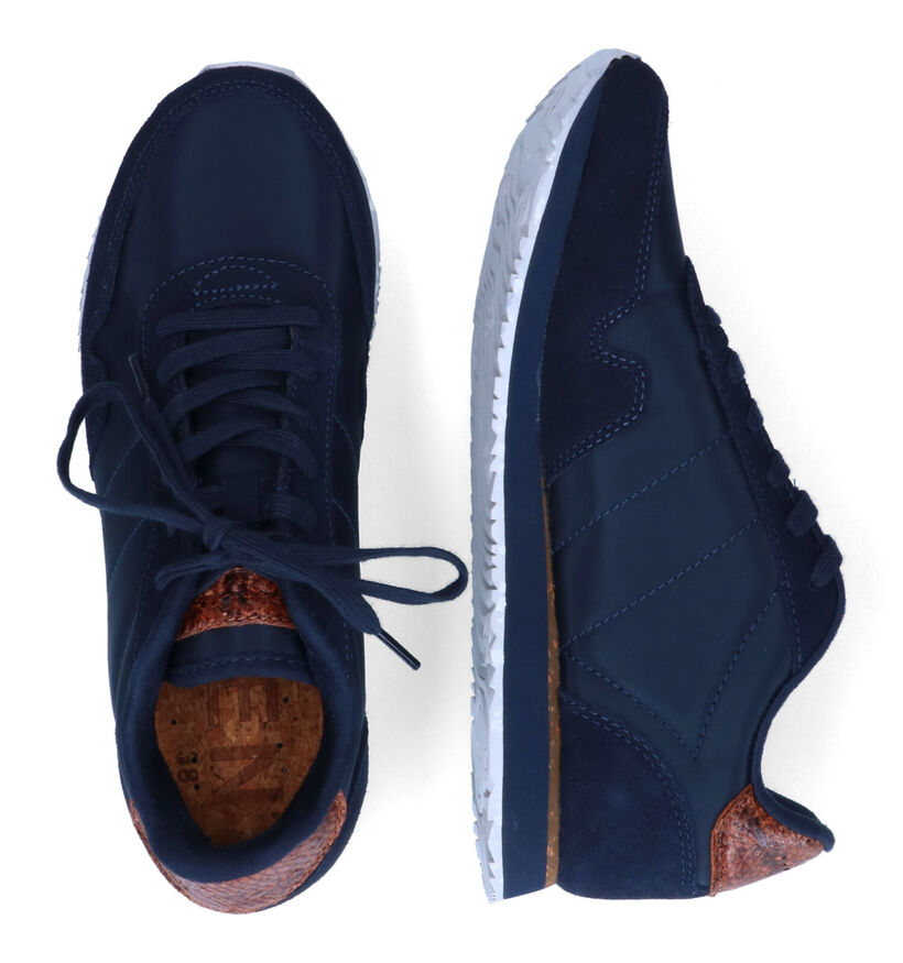 Woden Nora 3 Blauwe Sneakers in nubuck (306896)