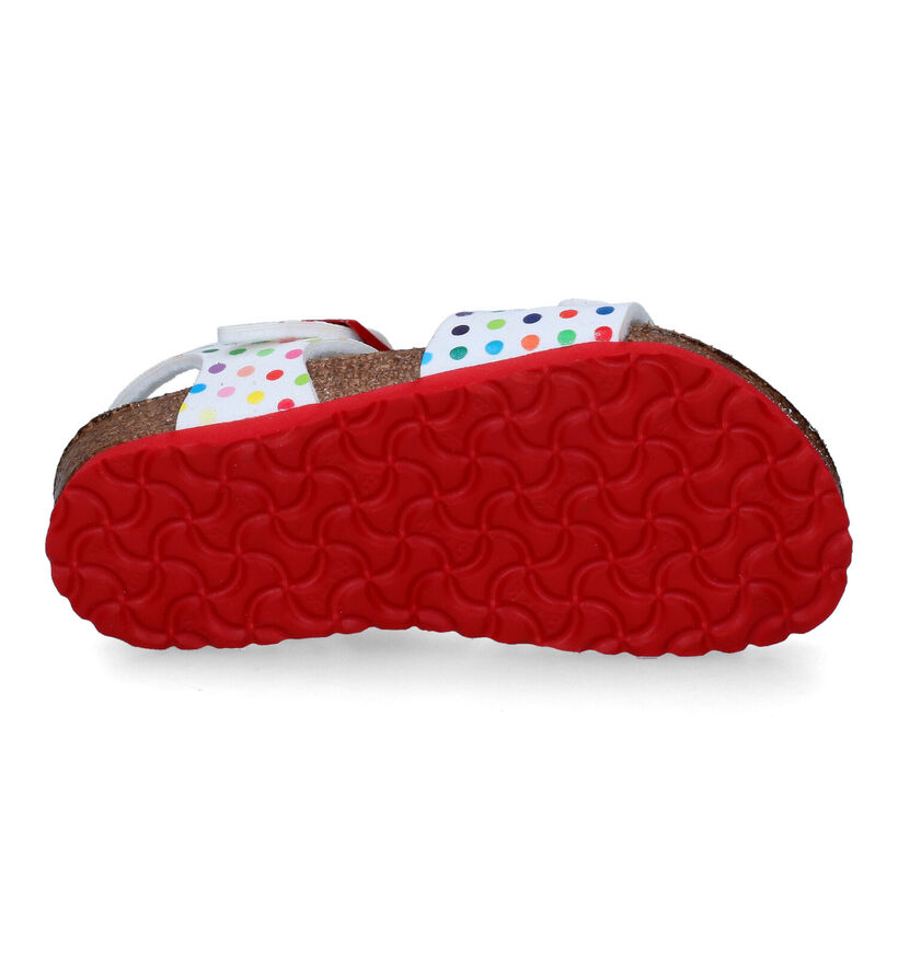 Birkenstock Rio Sandales en Rose en simili cuir (322467)