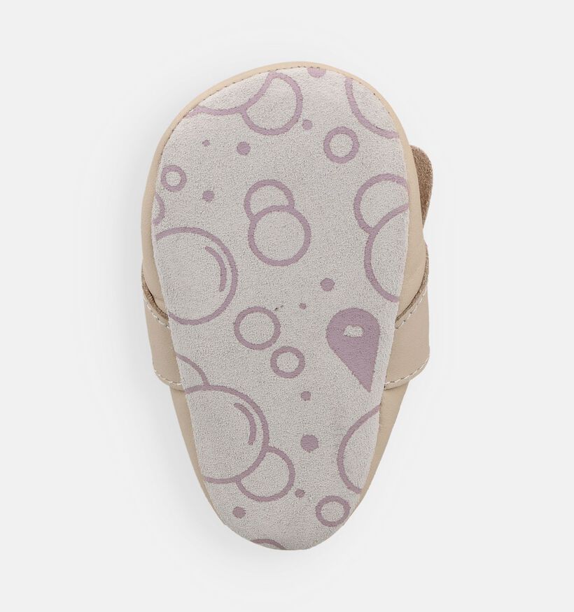 Bobux Soft Sole Peek A Boo Kitty Beige Kruipschoenen voor meisjes (370024)