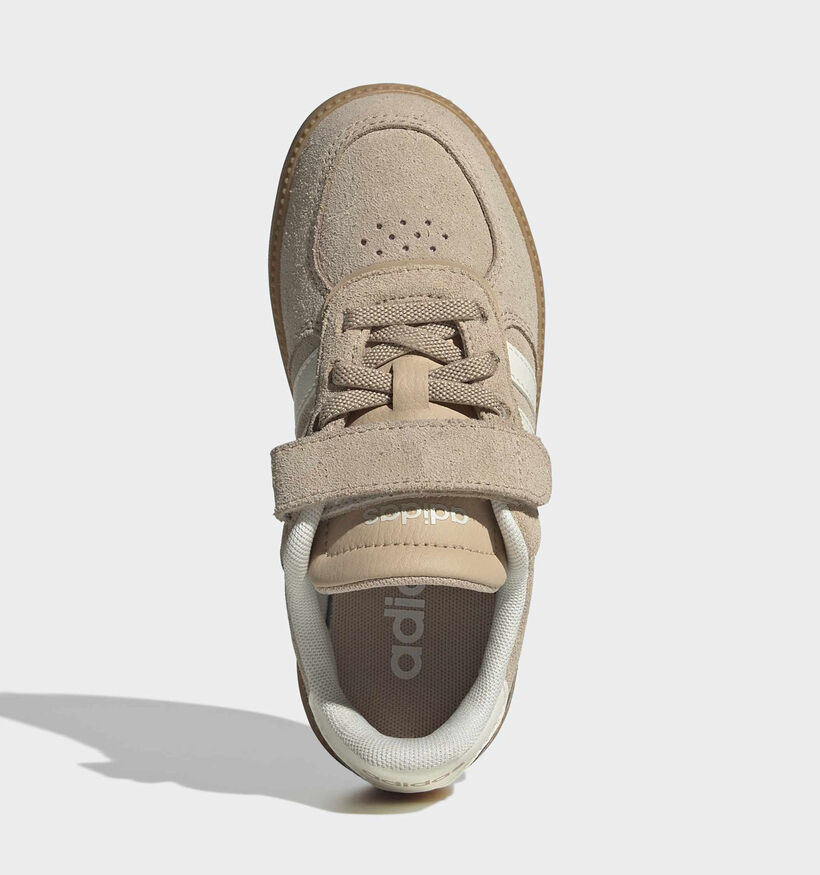 Adidas Breaknet Sleek El C Baskets basses en Beige pour filles (372835) - pour semelles orthop&eacute;diques