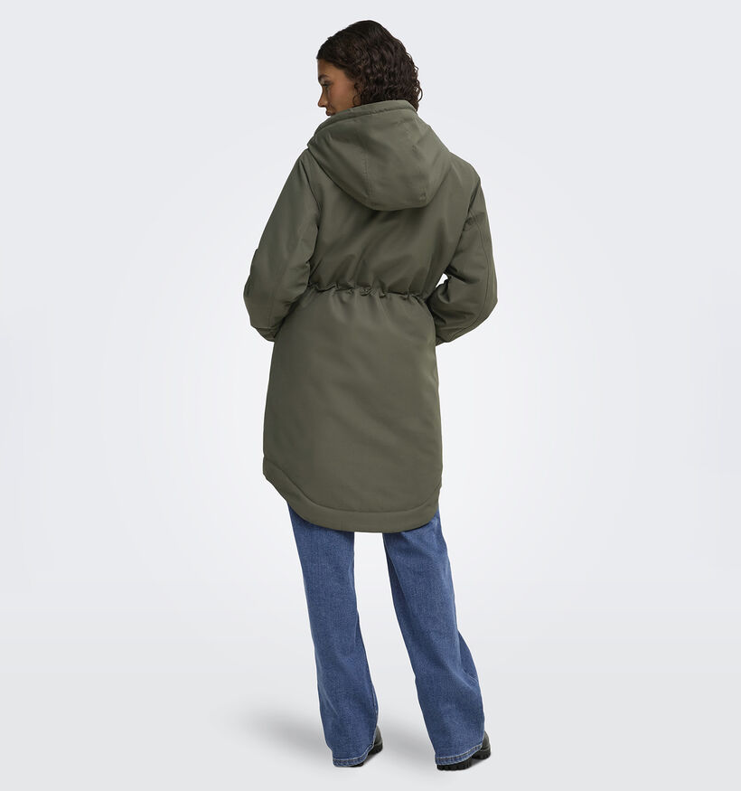 JDY Valencia Manteau Long en Vert fonc&eacute; pour femmes (378330)