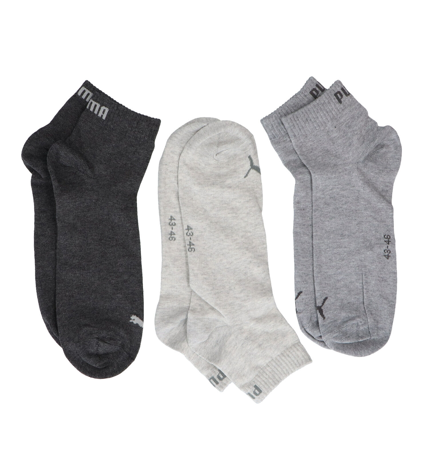 Puma Grijze Sokken - 3 Paar | Dames Sokken | Online op TORFS.BE