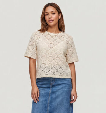 Vila T-shirts Beige