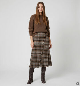 Orfeo Whitney Bruine Geruite Rok voor dames (381653)