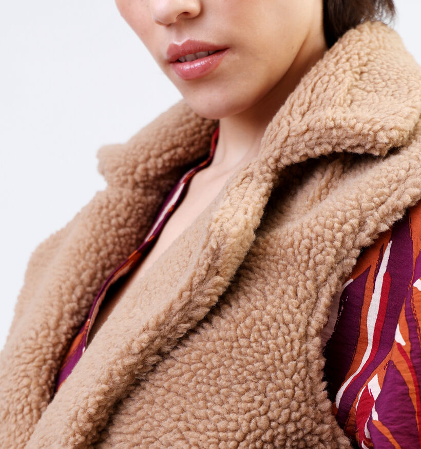 JDY Wella Beige Teddy jas voor dames (330236)